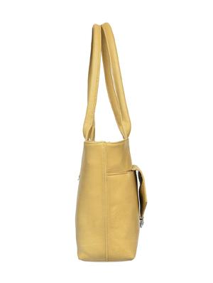 beige leatherette (pu) regular handbag - 15207066 - Standard Image - 4