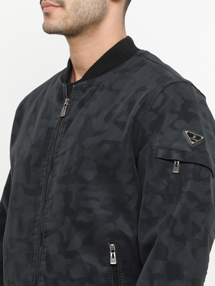 grey leather bomber jacket - 15207364 - Zoom Image - 4