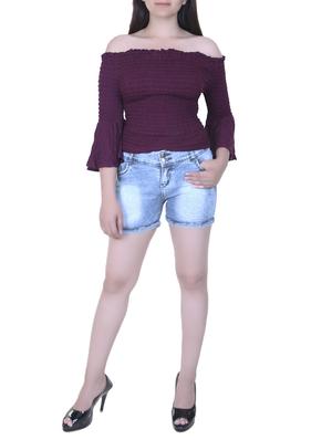 blue denim shorts - 15211087 - Standard Image - 4