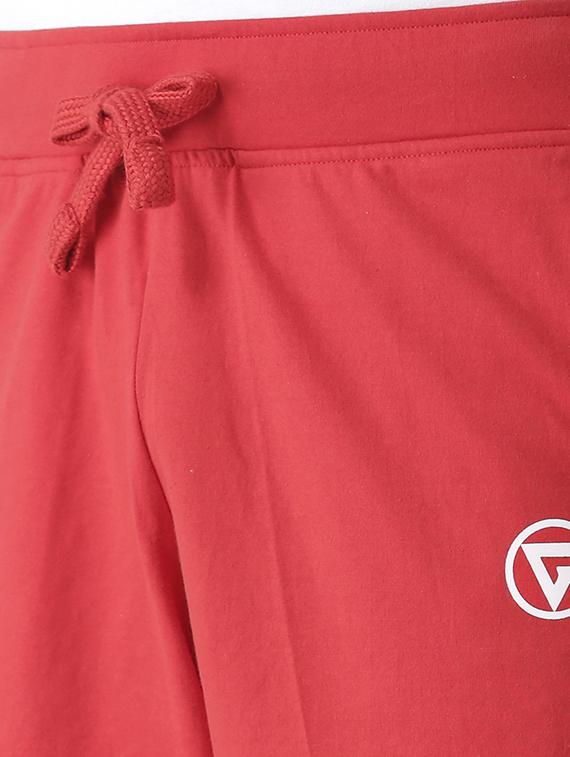 red cotton shorts - 15211475 - Zoom Image - 4