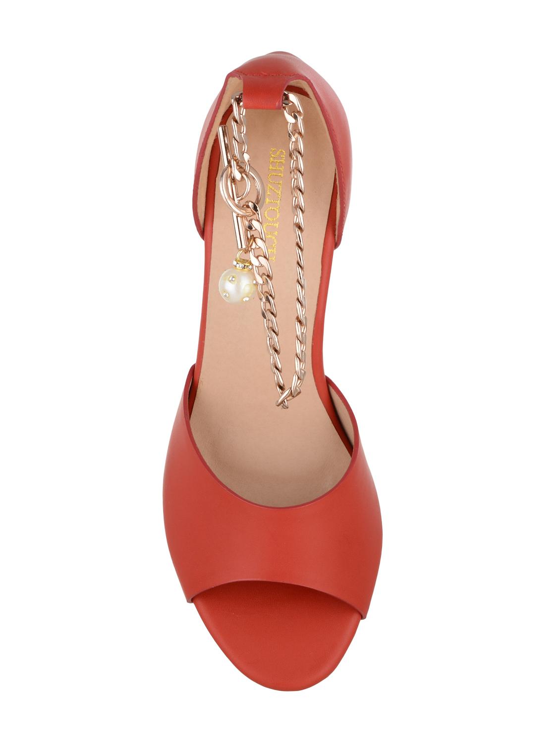 red ankle strap sandal - 15211547 - Zoom Image - 4