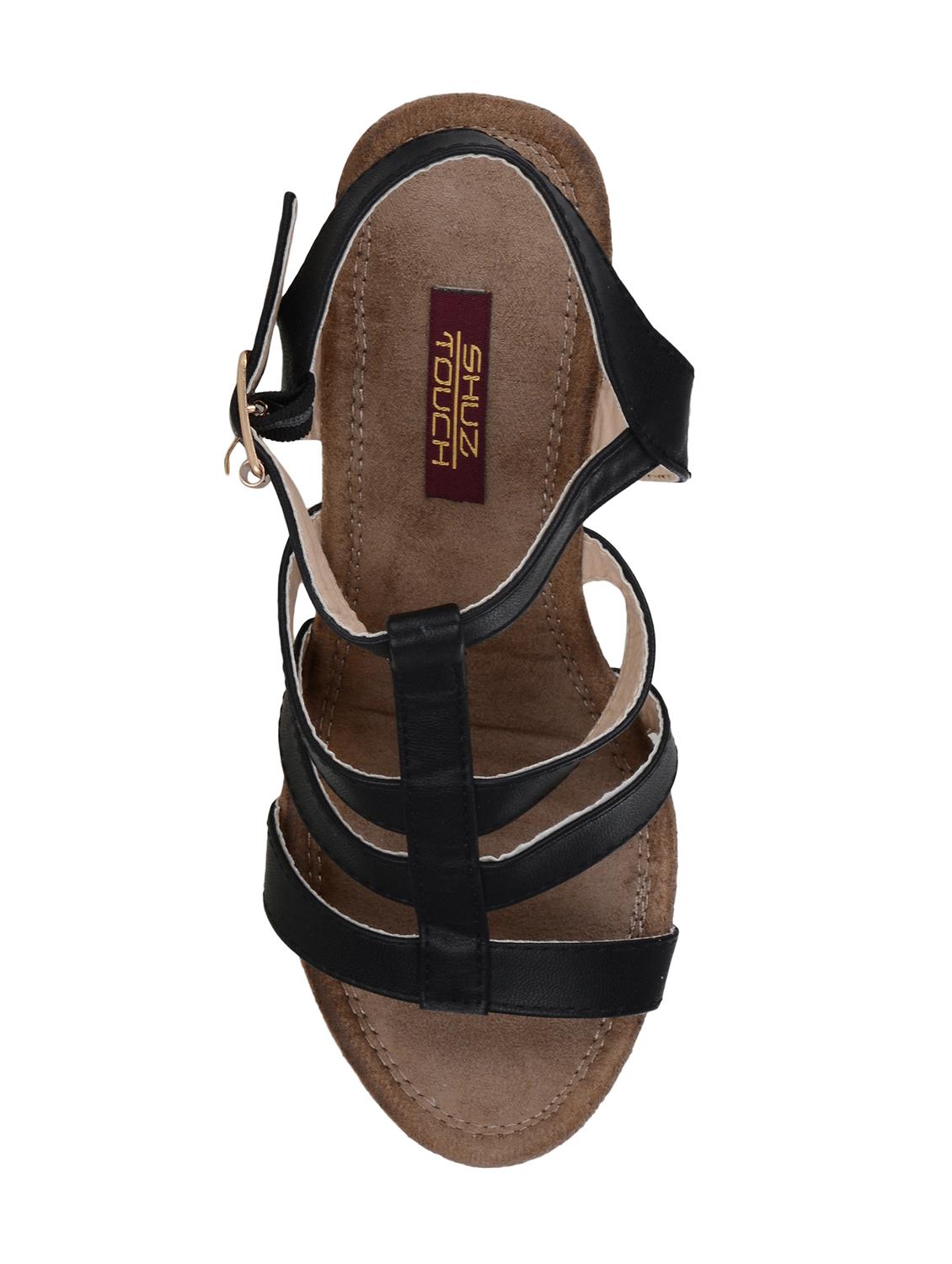 black suede ankle strap sandals - 15211549 - Zoom Image - 4