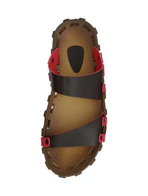 black leatherette slip on slipper - 15213799 - Standard Image - 4