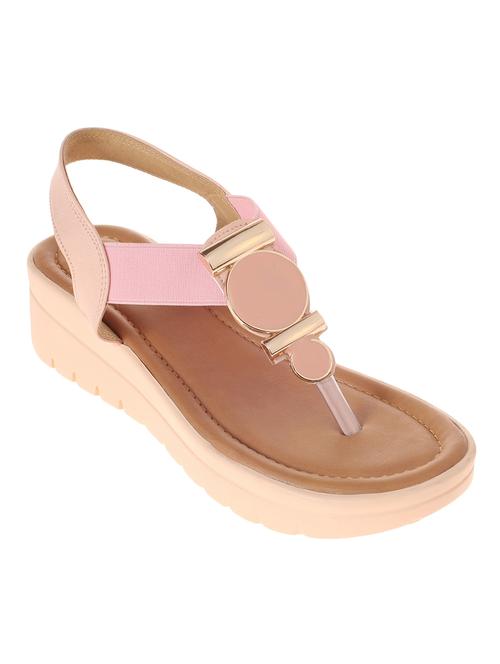 Khadim's Cleo Women Pink Casual Heel Sandal - 15213983 - Standard Image - 1