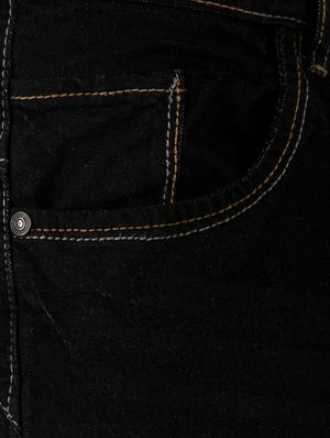 black cotton plain jeans - 15214715 - Standard Image - 4
