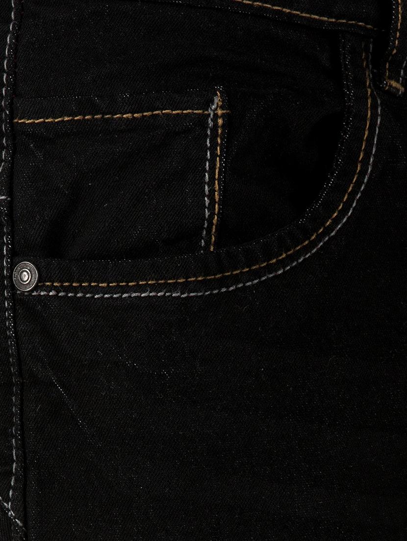black cotton plain jeans - 15214715 - Zoom Image - 4
