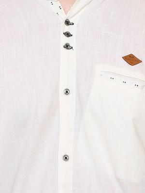 beige cotton casual shirt - 15217361 - Standard Image - 4