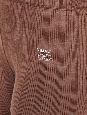 set of 2 brown cotton thermal bottom - 15218380 - Standard Image - 4