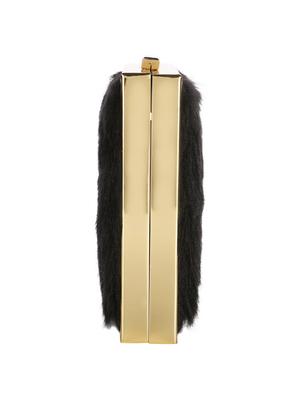 black fur box clutch - 15220506 - Standard Image - 4