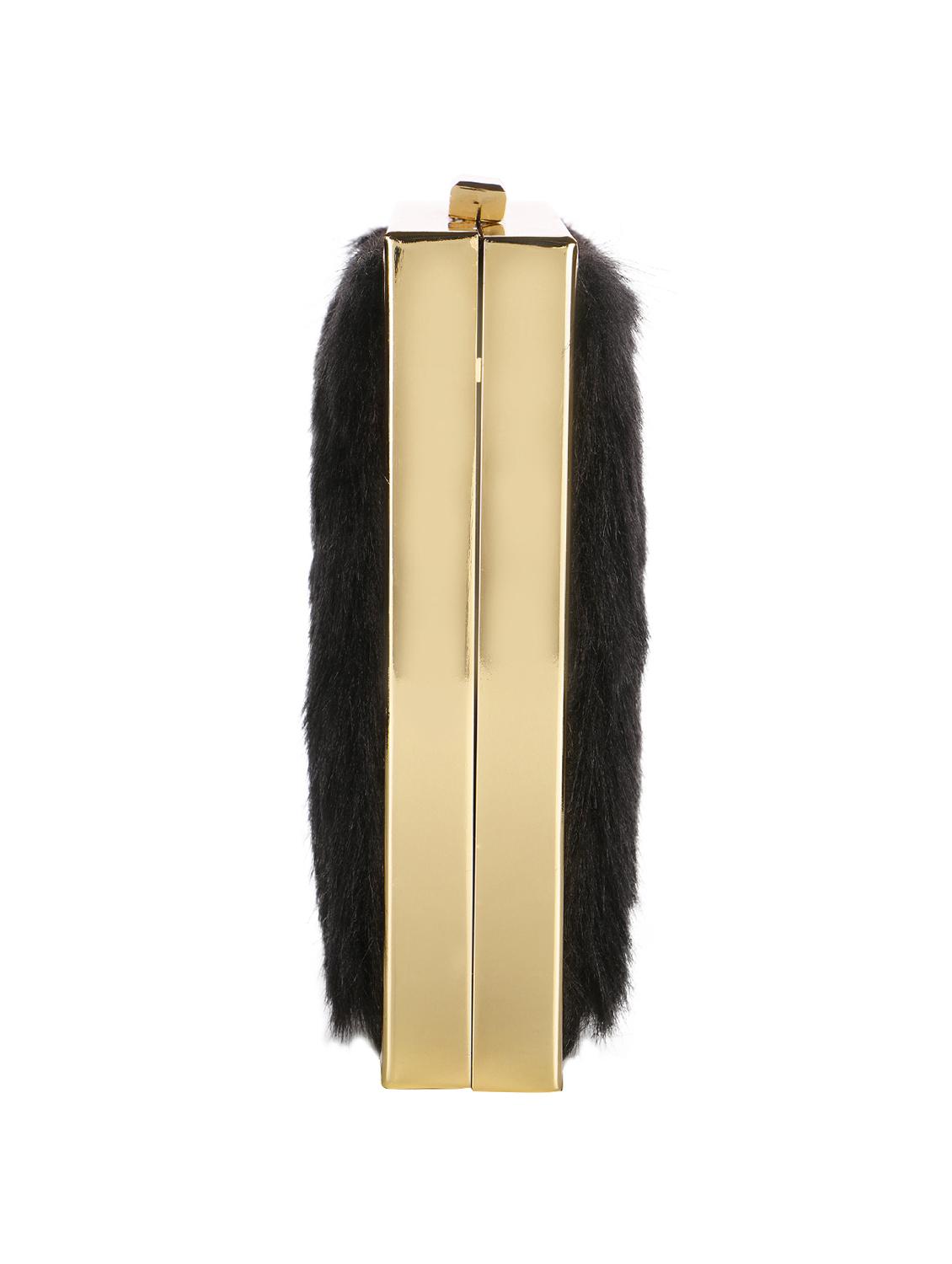 black fur box clutch - 15220506 - Zoom Image - 4