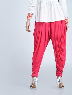 Pink rayon patiyala - 15221138 - Standard Image - 4