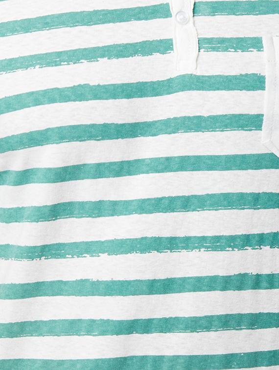 green cotton pocket t-shirt - 15222108 - Zoom Image - 4