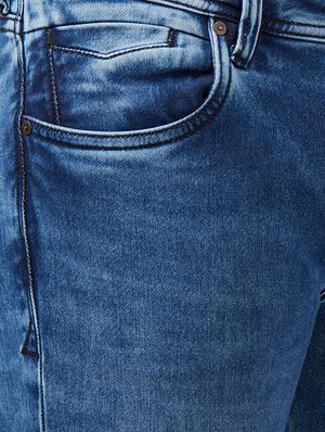 blue cotton washed jeans - 15222825 - Standard Image - 4