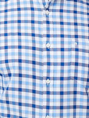blue cotton casual shirt - 15222850 - Standard Image - 4