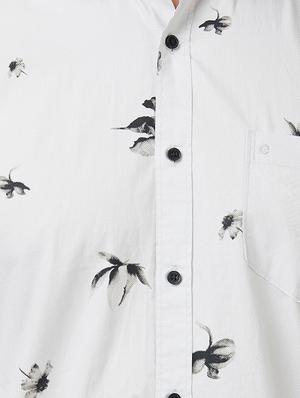 white cotton casual shirt - 15222856 - Standard Image - 4