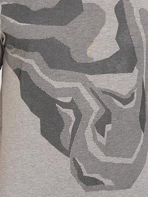 grey cotton front print t-shirt - 15222880 - Standard Image - 4
