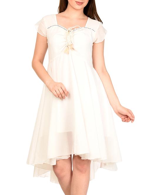 embellished high low dress - 15223706 - Standard Image - 1