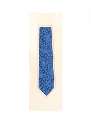 blue polyester tie - 15223898 - Standard Image - 4