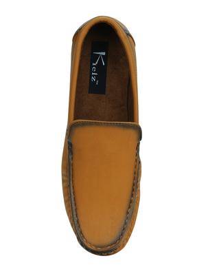 tan leatherette office wear loafer - 15224334 - Standard Image - 4