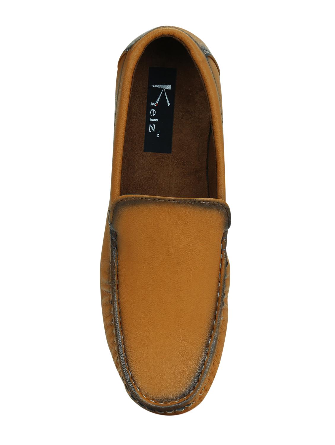 tan leatherette office wear loafer - 15224334 - Zoom Image - 4