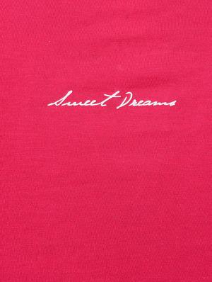 pink solid v neck tee - 15226493 - Standard Image - 4