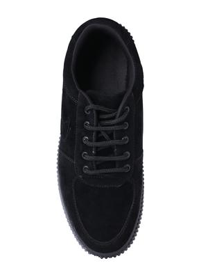 black suede lace up sneaker - 15227250 - Standard Image - 4