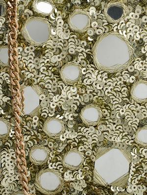 gold metal box clutch - 15227350 - Standard Image - 4