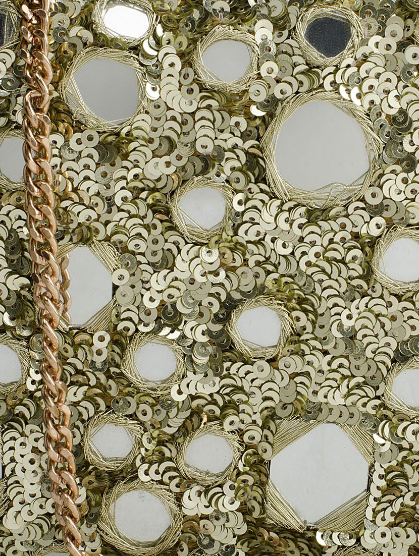 gold metal box clutch - 15227350 - Zoom Image - 4
