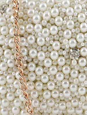 white canvas box clutch - 15227358 - Standard Image - 4