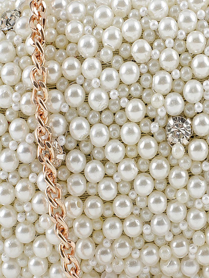 white canvas box clutch - 15227358 - Zoom Image - 4