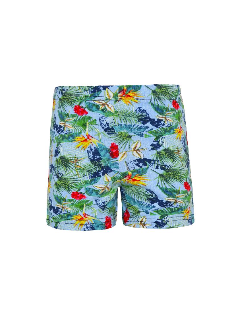 blue cotton shorts set - 15228159 - Zoom Image - 4