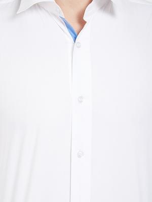 white cotton casual shirt - 15230712 - Standard Image - 4