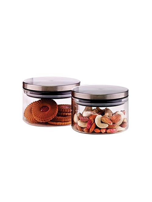 Borosil Classic Glass Jar Set, 300ml, Set of 2 - 15231621 - Very Small Image - 1