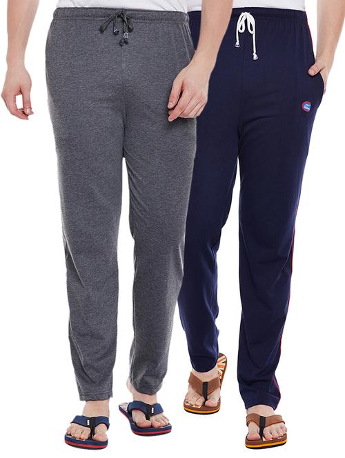multi colored cotton full length track pant - 15231743 - Very Small Image - 1