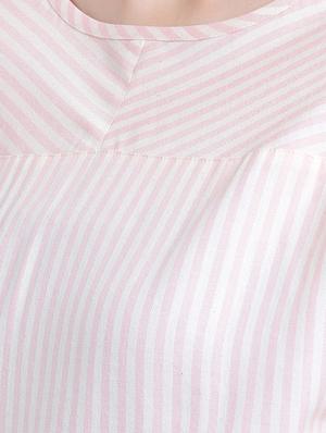 pink striped cotton top - 15234291 - Standard Image - 4
