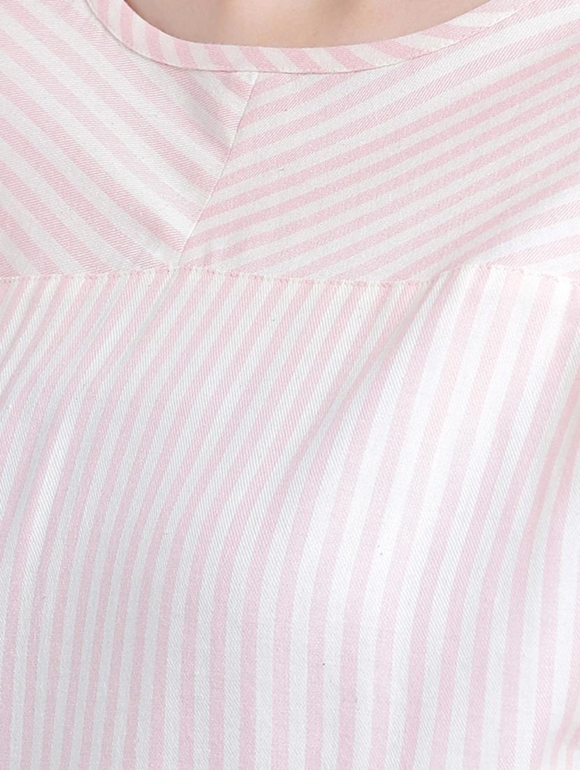 pink striped cotton top - 15234291 - Zoom Image - 4