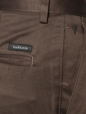 brown polyester blend pleated formal trouser - 15236385 - Standard Image - 4