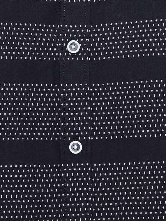 black cotton casual shirt - 15238936 - Zoom Image - 4