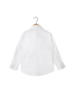 white cotton shirt with nehru jacket - 15239984 - Standard Image - 4