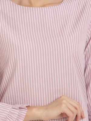 frill detail striped top - 15240604 - Standard Image - 4