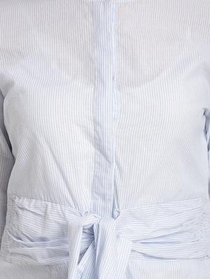 tie knot front striped top - 15240627 - Standard Image - 4