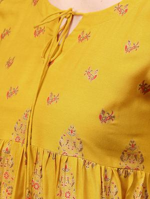 printed flared kurti - 15242591 - Standard Image - 4