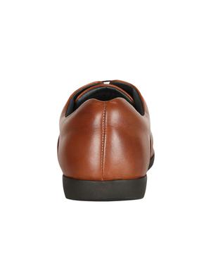 brown Leatherette lace up oxfords - 15243171 - Standard Image - 4