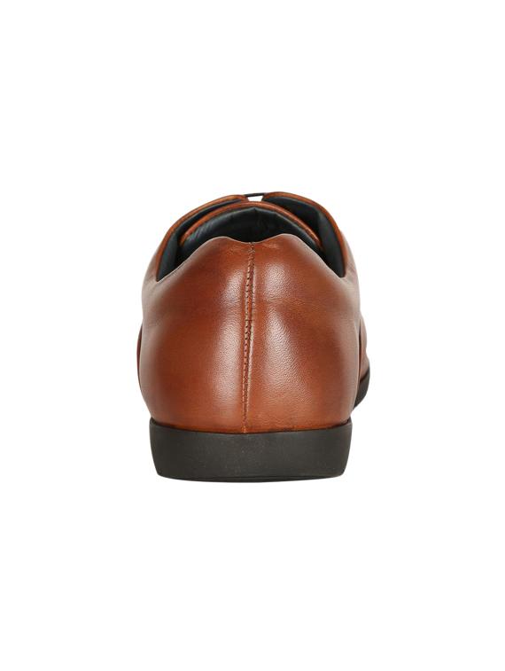 brown Leatherette lace up oxfords - 15243171 - Zoom Image - 4
