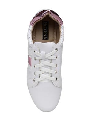 white lace-up sneaker - 15243560 - Standard Image - 4
