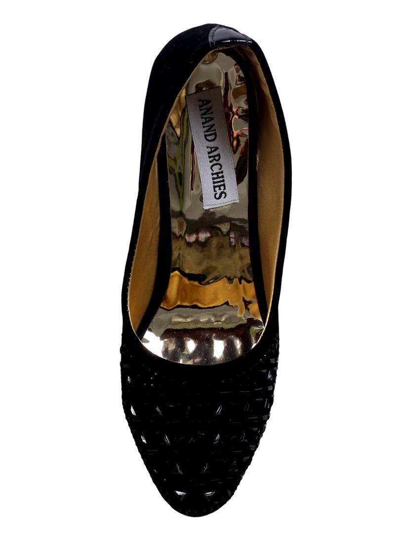 black faux leather slip on pumps - 15249569 - Zoom Image - 4
