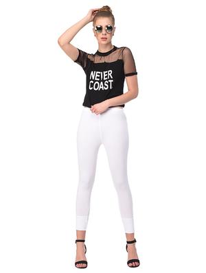 white solid leggings - 15249783 - Standard Image - 4