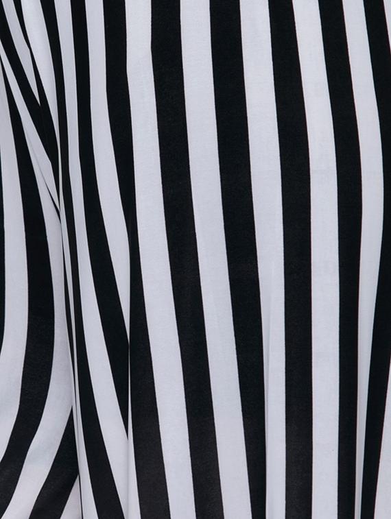 high rise striped flared palazzo - 15252386 - Zoom Image - 4