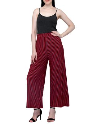 red striped viscose palazzo - 15258627 - Standard Image - 4