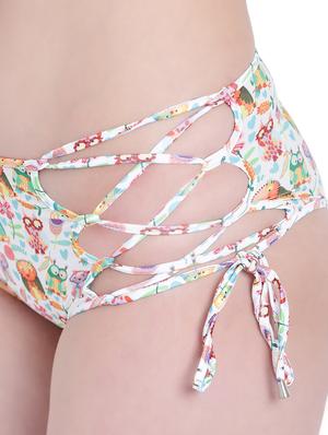 white printed bikini set - 15260607 - Standard Image - 4